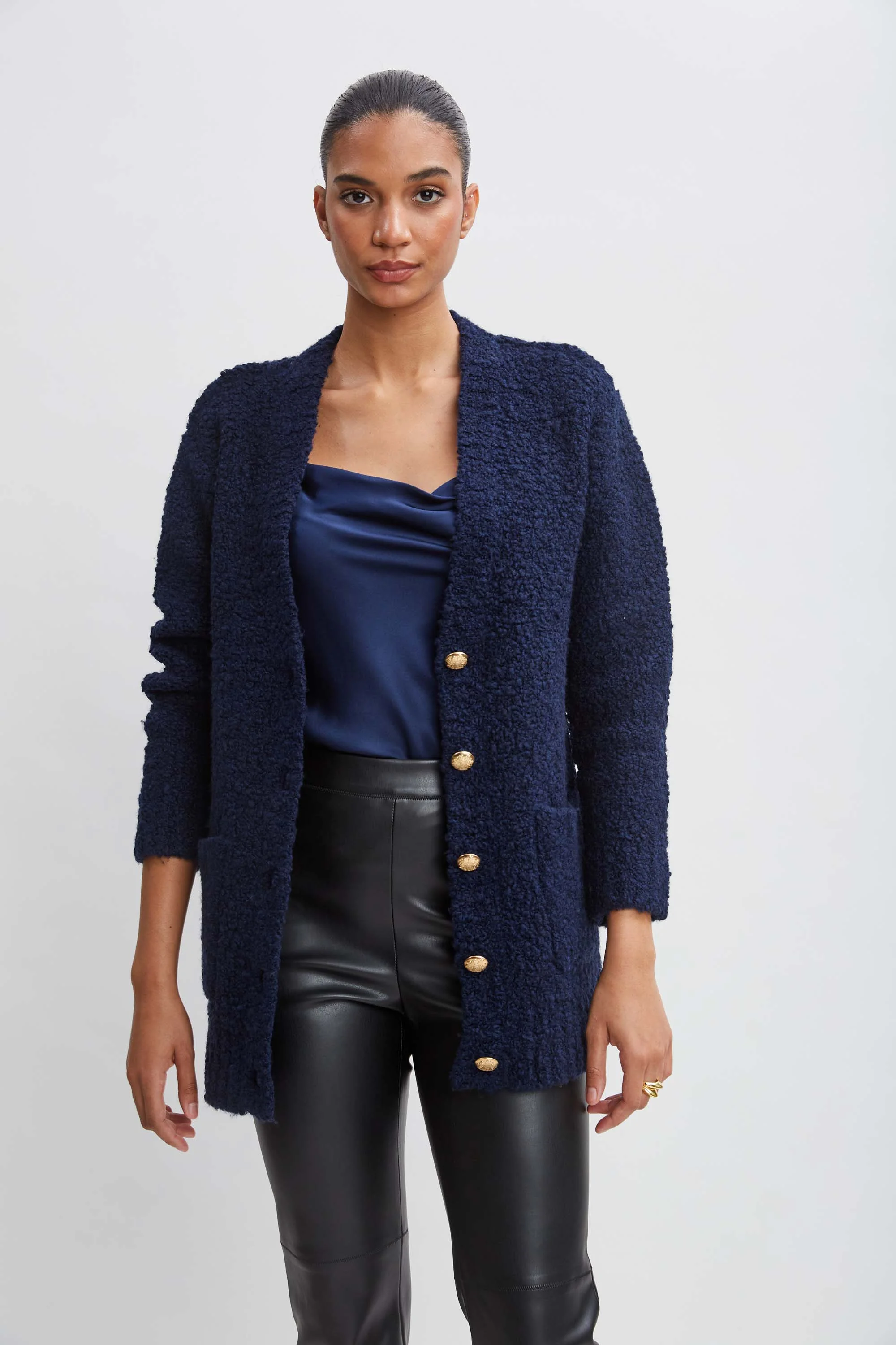 Boucle Merino Cardigan - Image 3