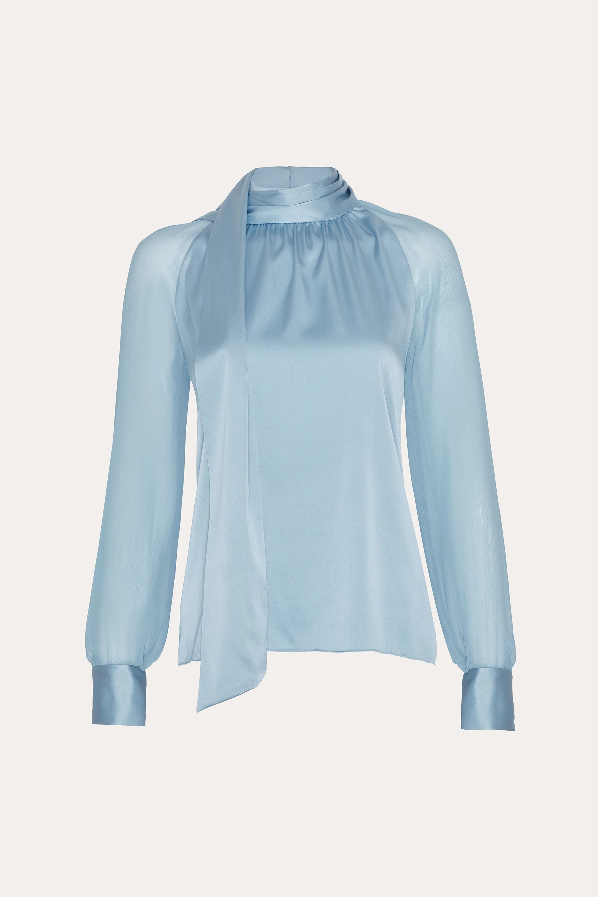 Julia Silk Satin Tie Top - Image 2