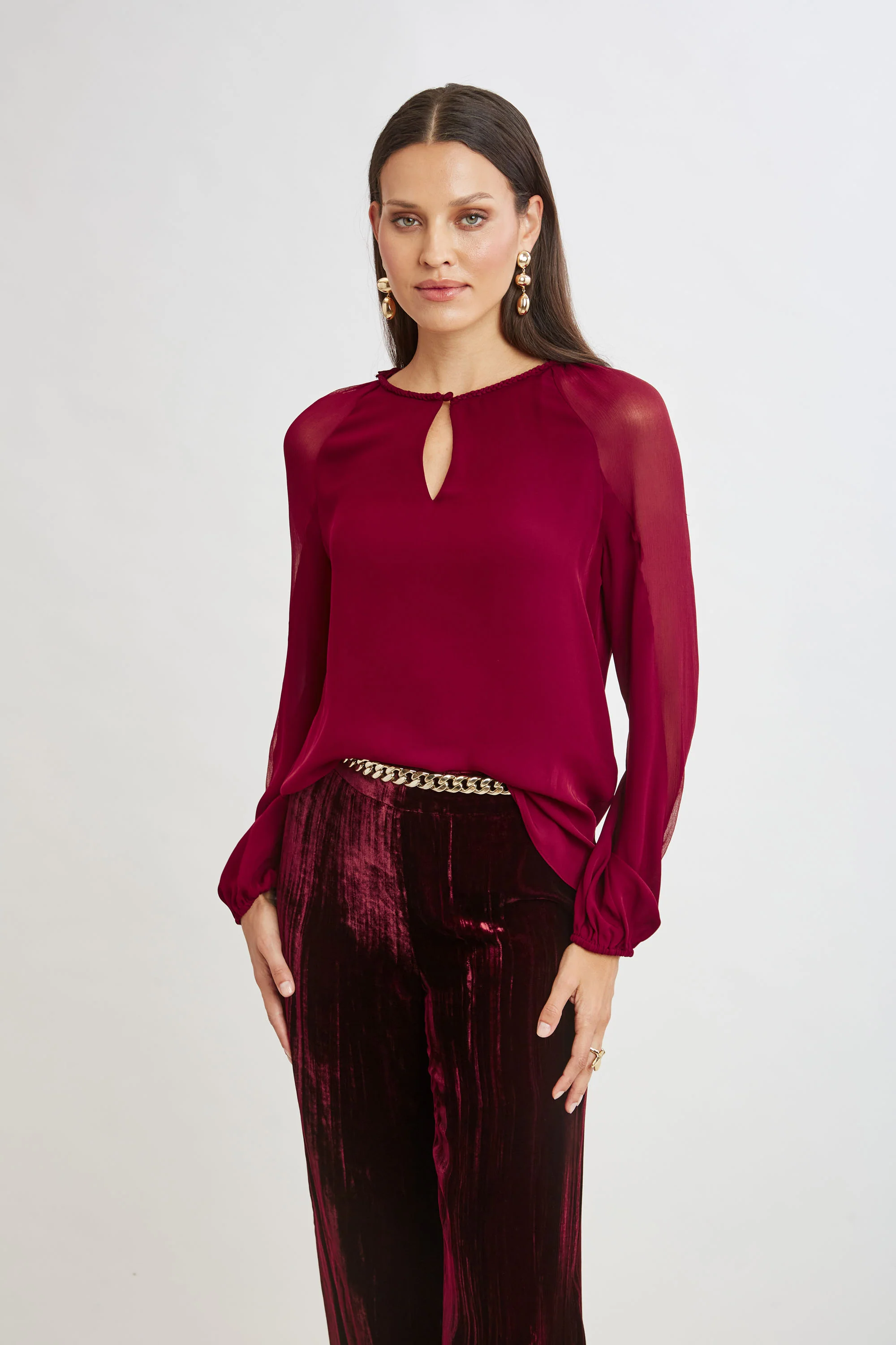 Chiffon Combo Georgette Shirt - Image 3