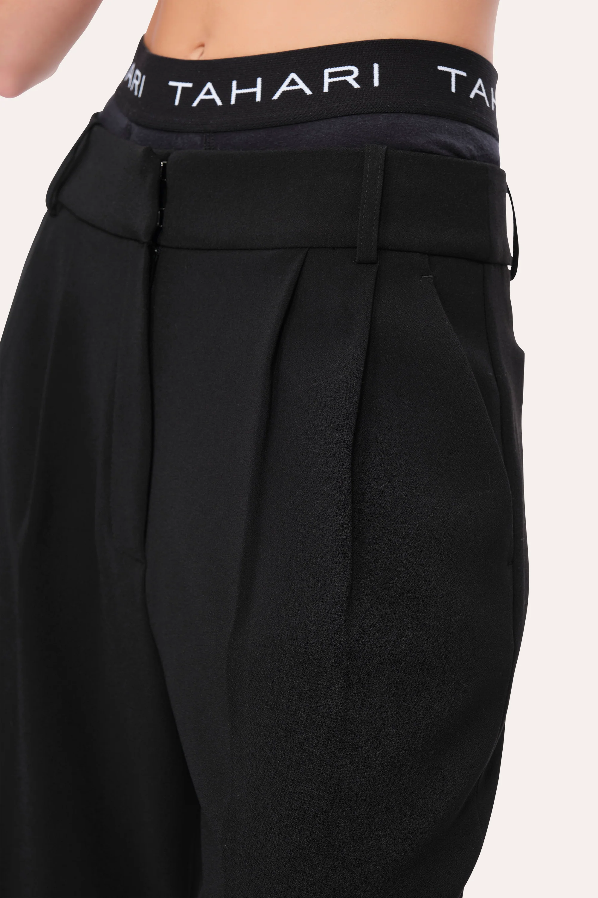 Crepe Pleated Pant - Image 2