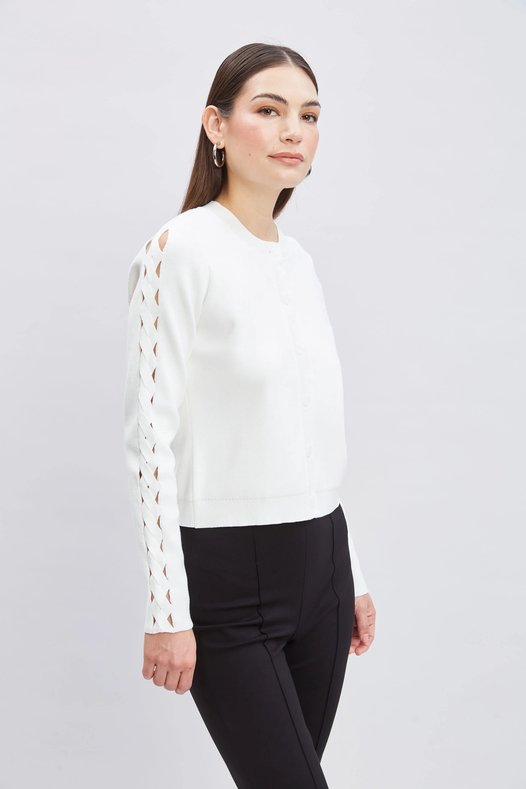 Cut Out Cardigan - Image 3