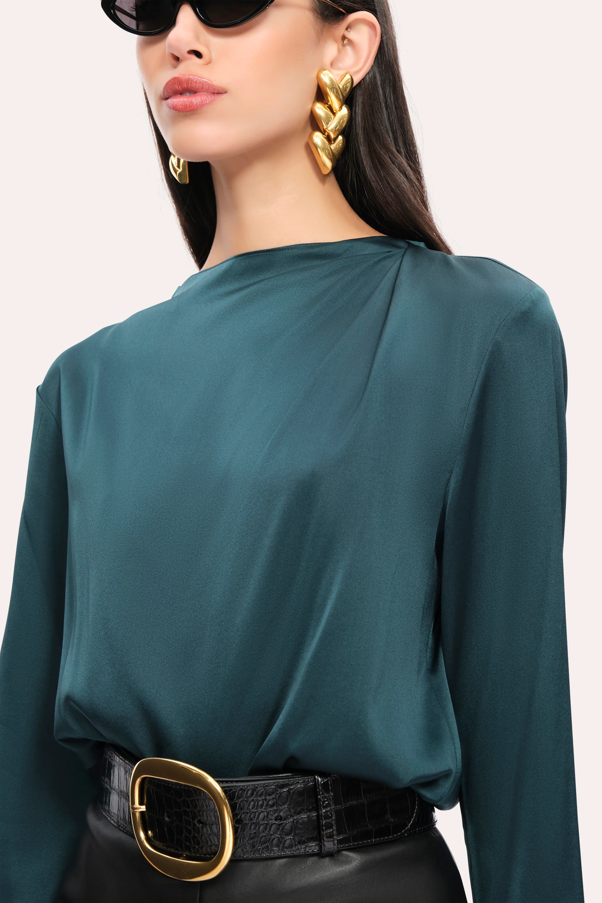 Silk Draped Top - Image 3