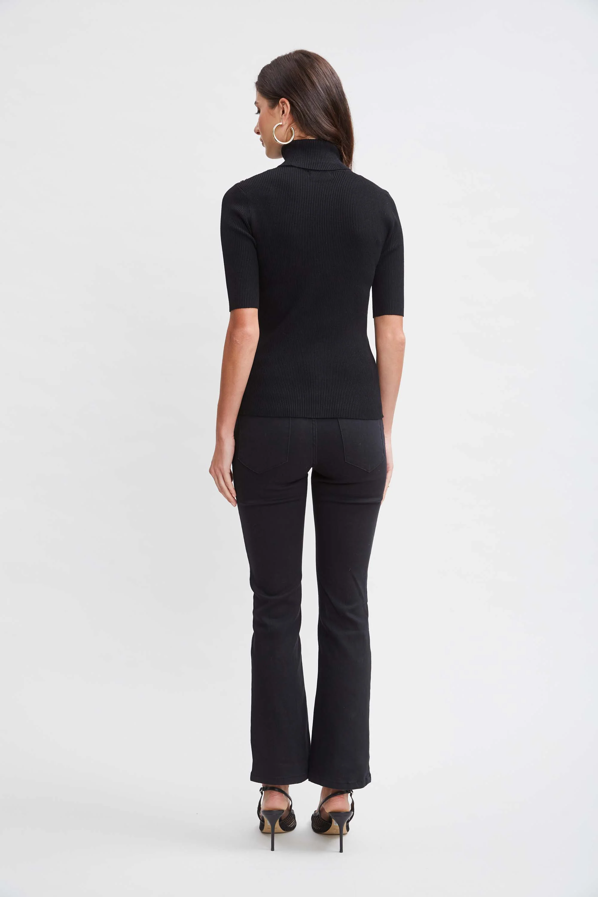 T-Tahari Short Sleeve Button Sweater - Image 4