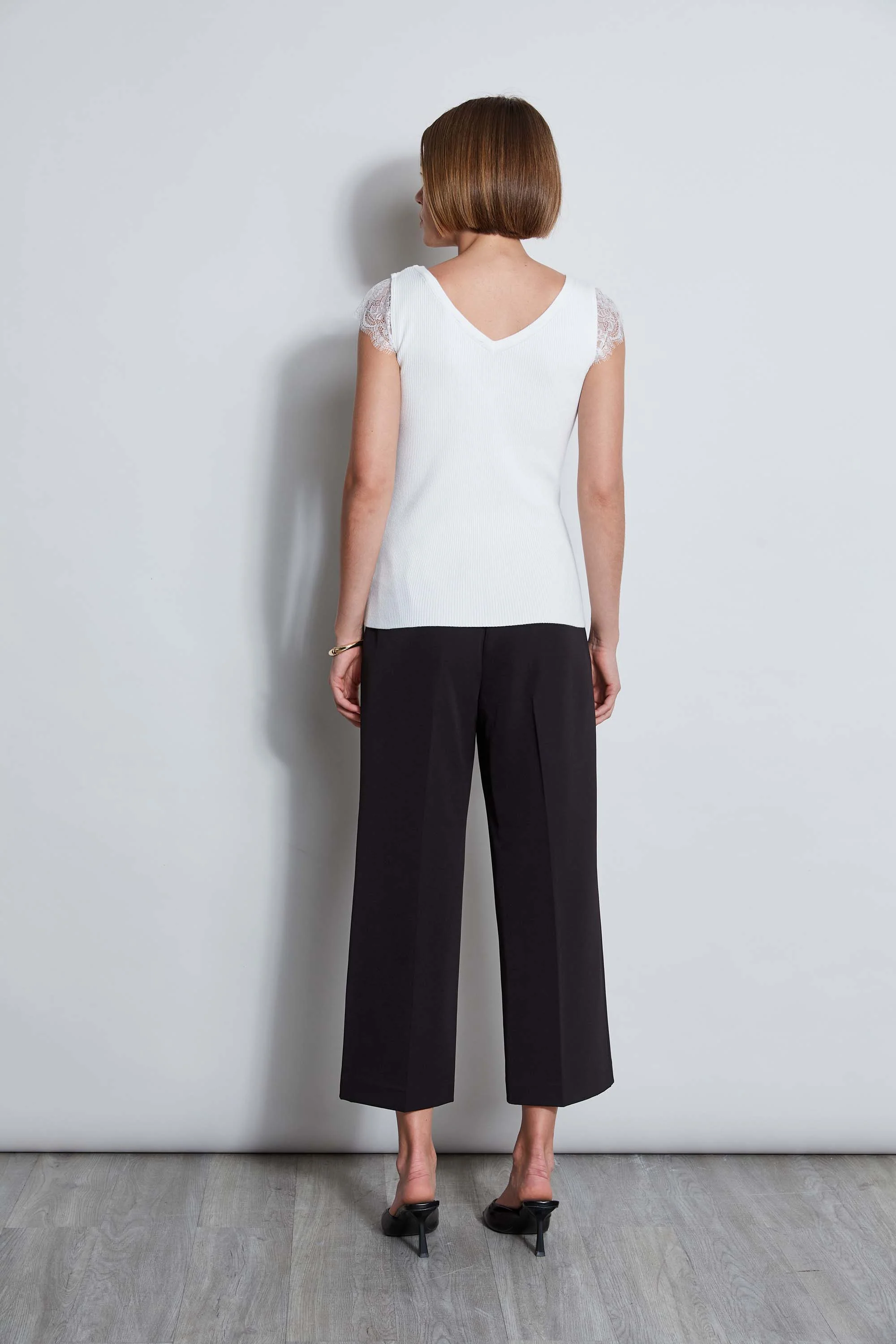 T-Tahari Lace Trim Sweater - Image 3
