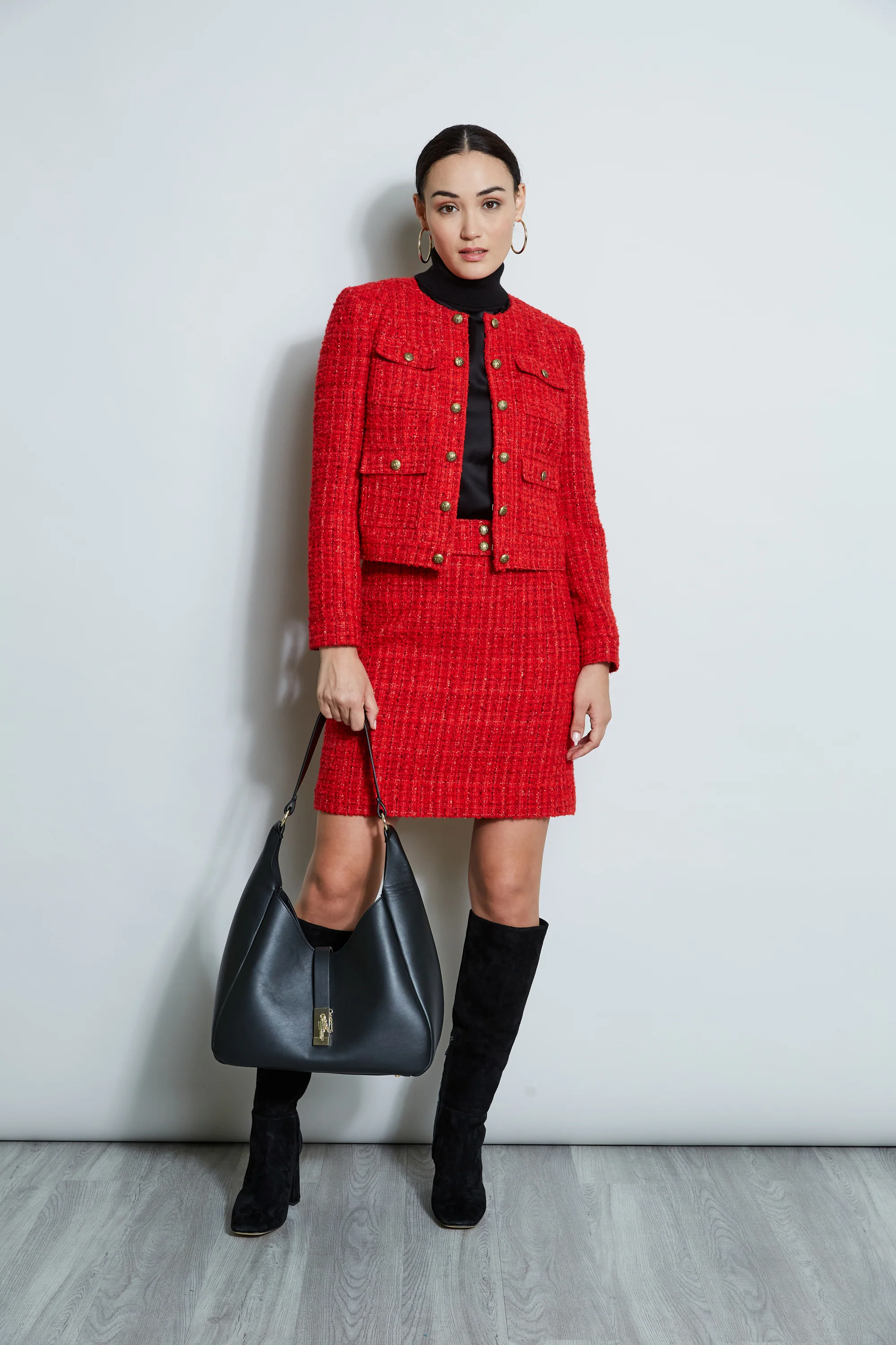 French Tweed Button Jacket - Image 3