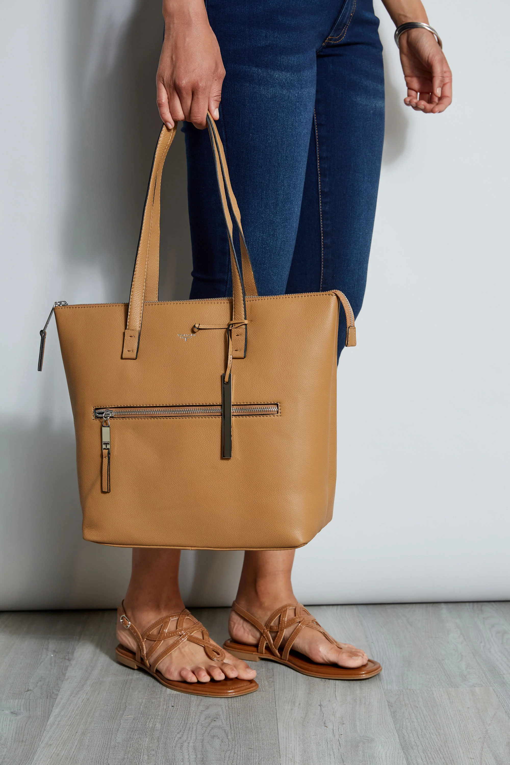 Tahari Leather Tote Handbag - Image 2