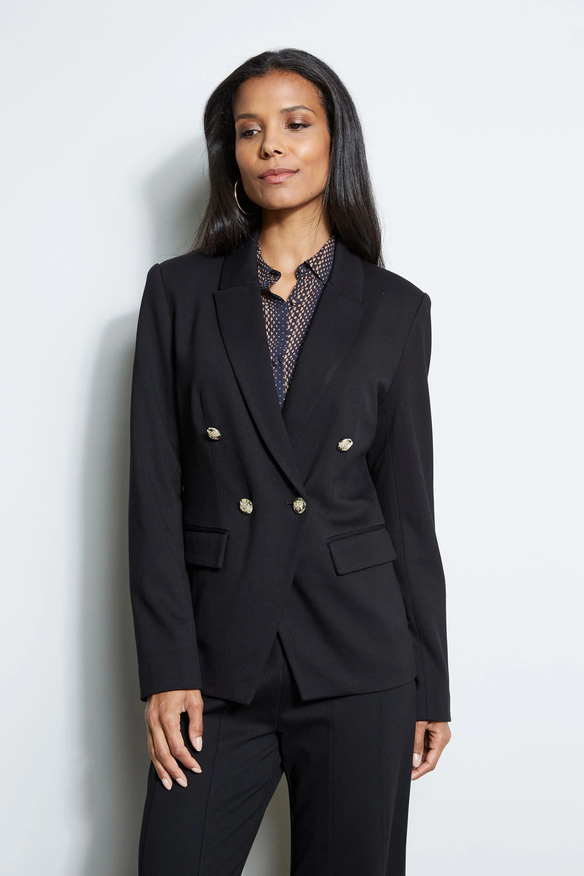 T-Tahari Double Breasted Knit Blazer - Image 2