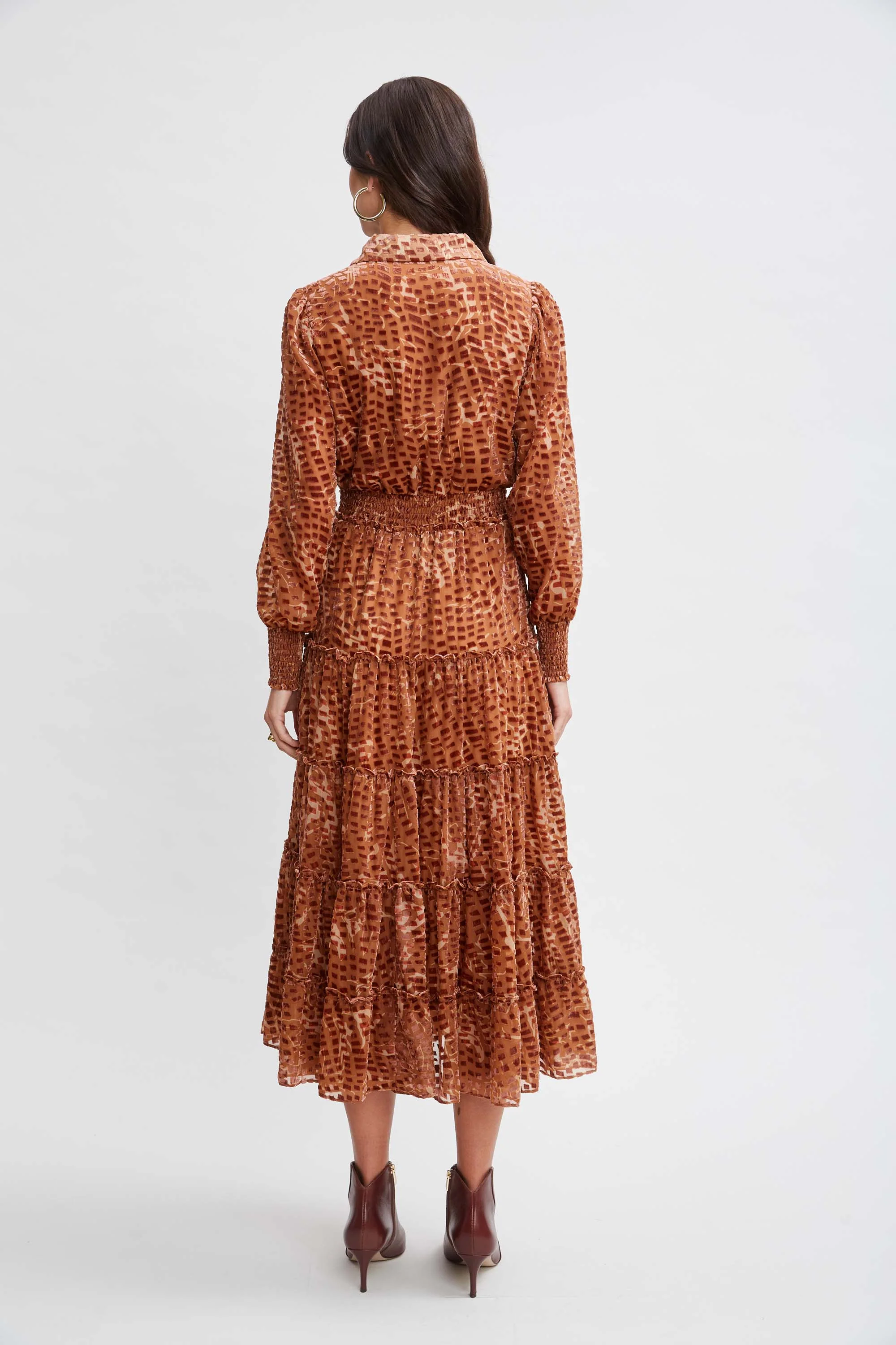 T-Tahari Animal Burnout Dress - Image 4
