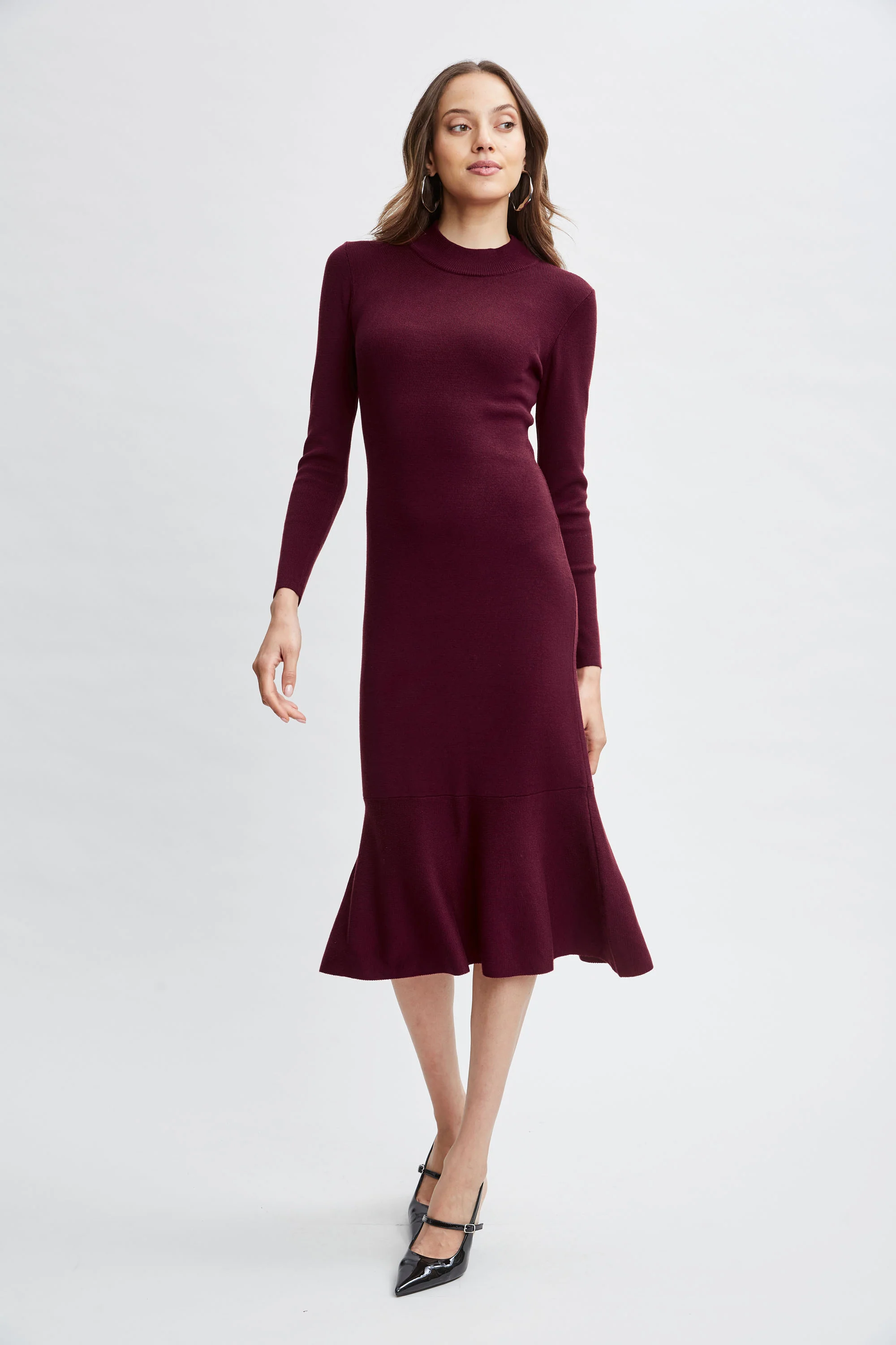 T-Tahari Flare Sweater Dress - Image 3