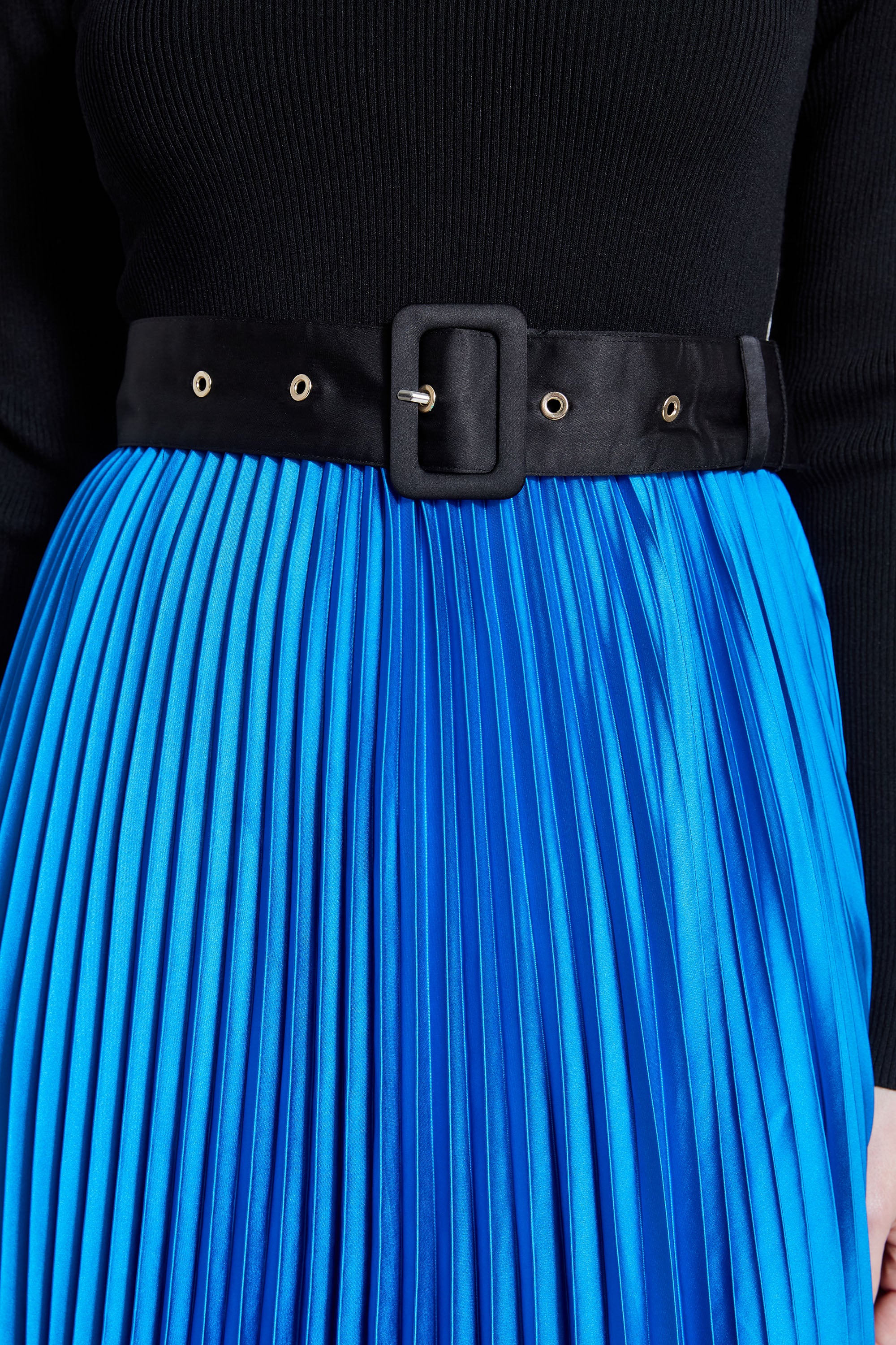 Pleated Belted Dress - Image 6