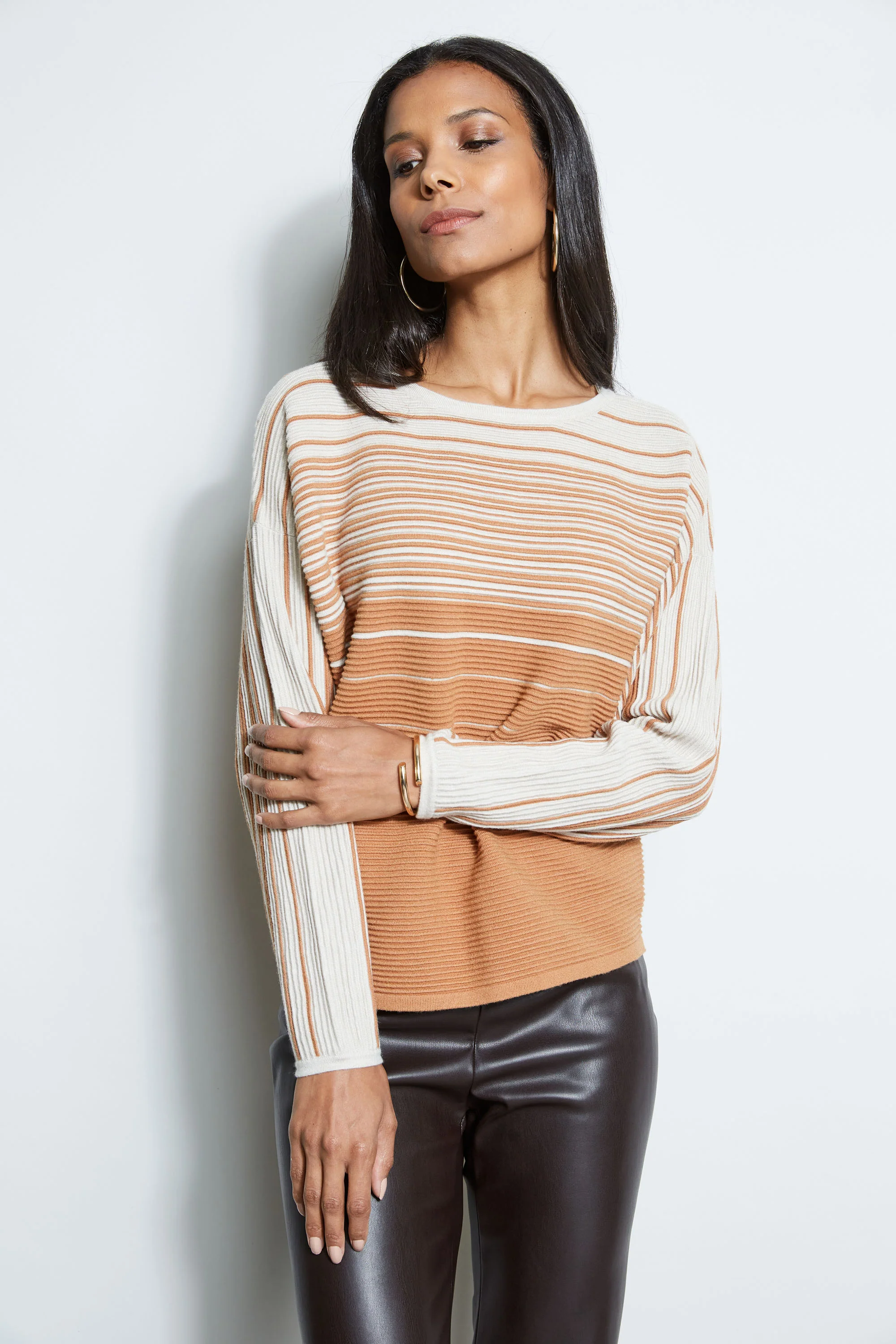 T-Tahari Stripe Sweater - Image 3