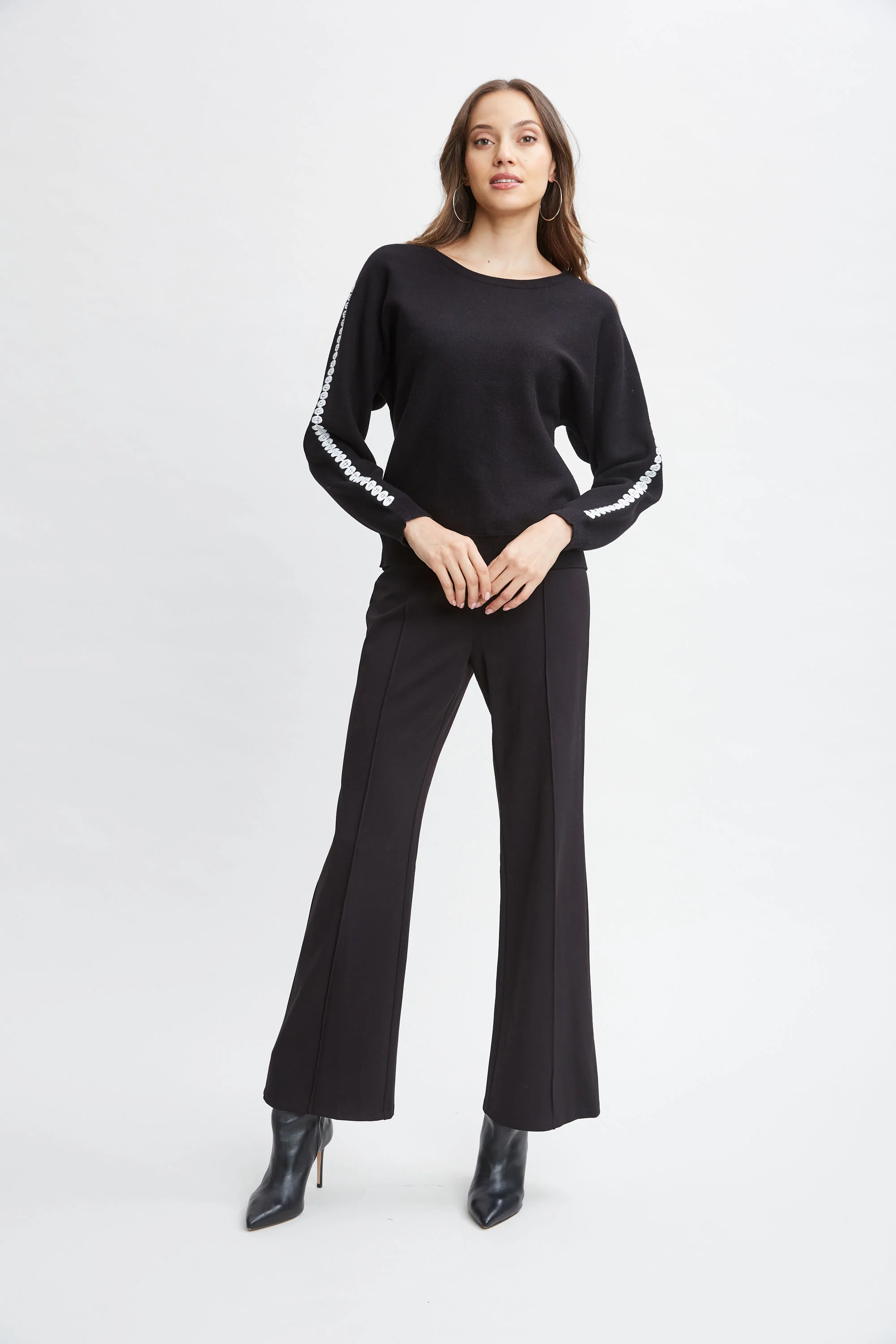 T-Tahari Stitch Sleeve Sweater - Image 2