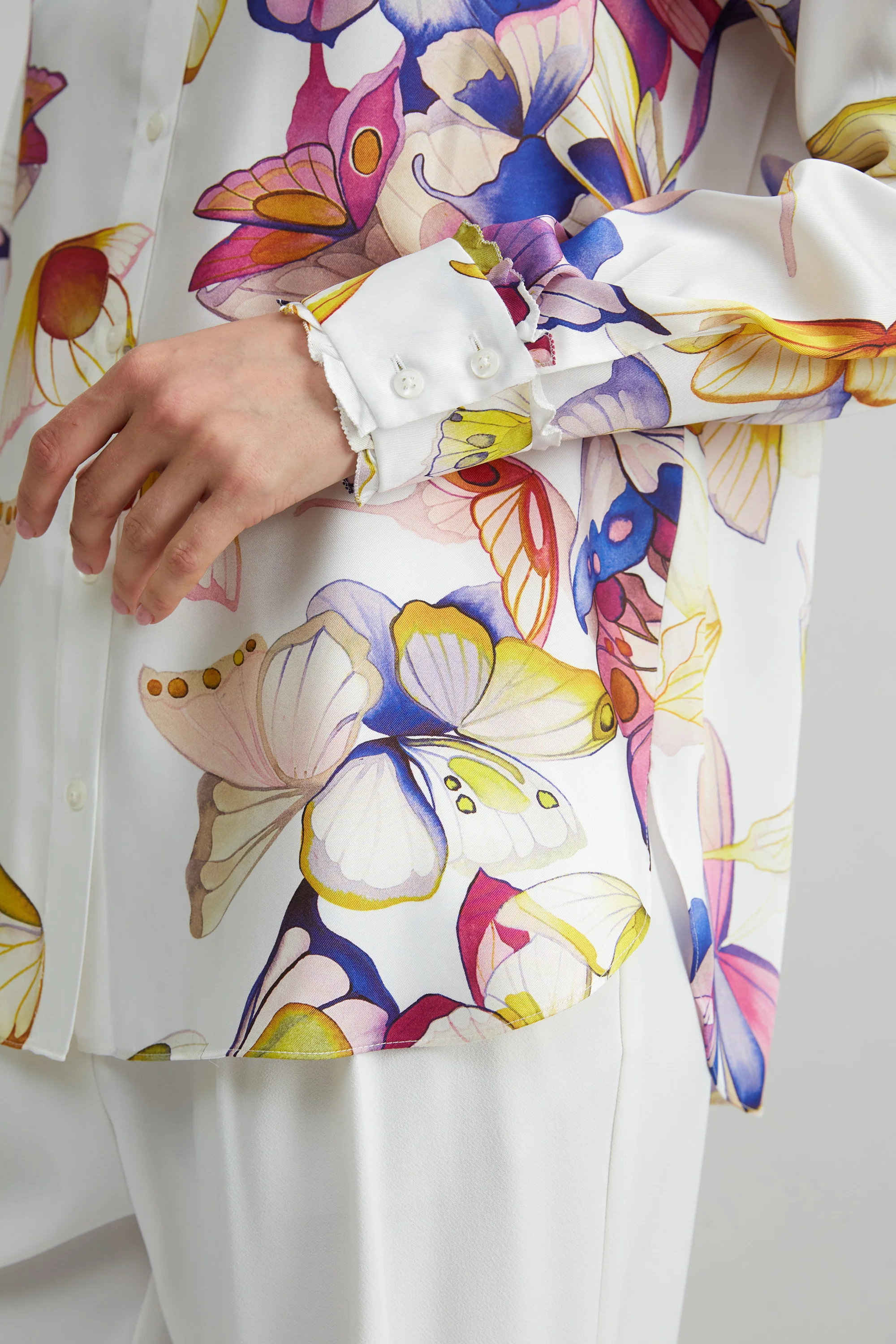 Butterfly Twill Button Down Shirt - Image 4