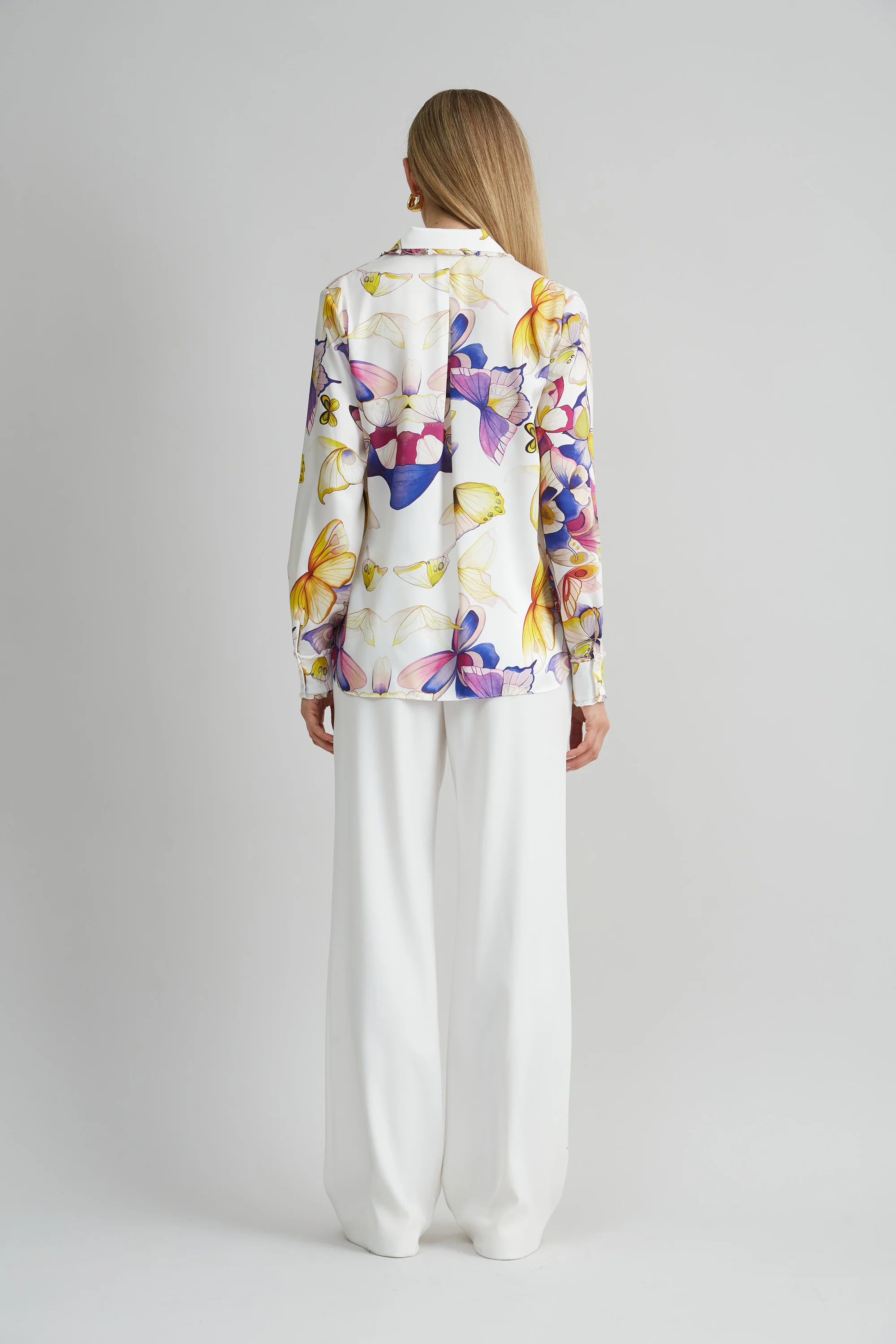 Butterfly Twill Button Down Shirt - Image 6