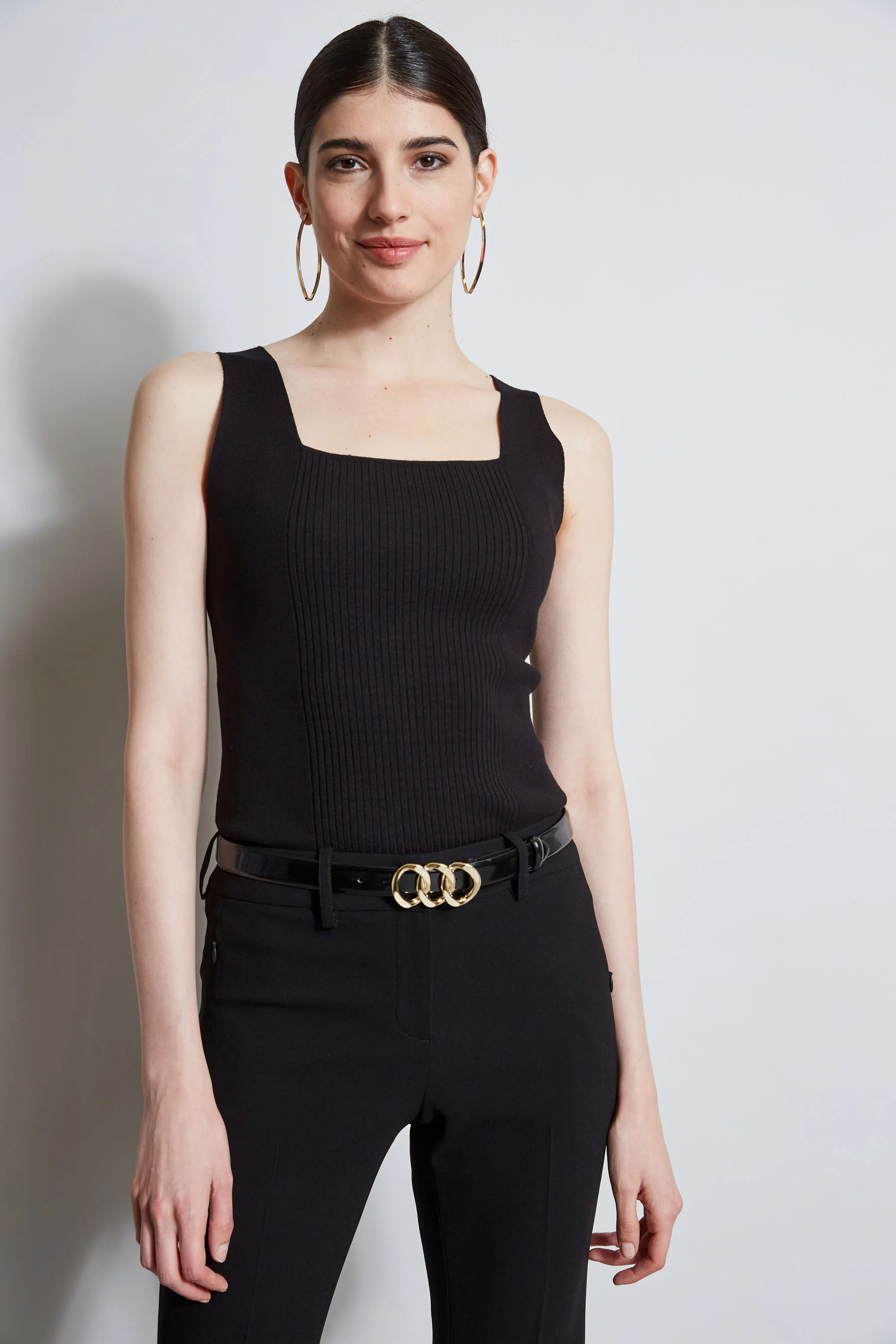 Rib Detail Sweater Tank - Image 4