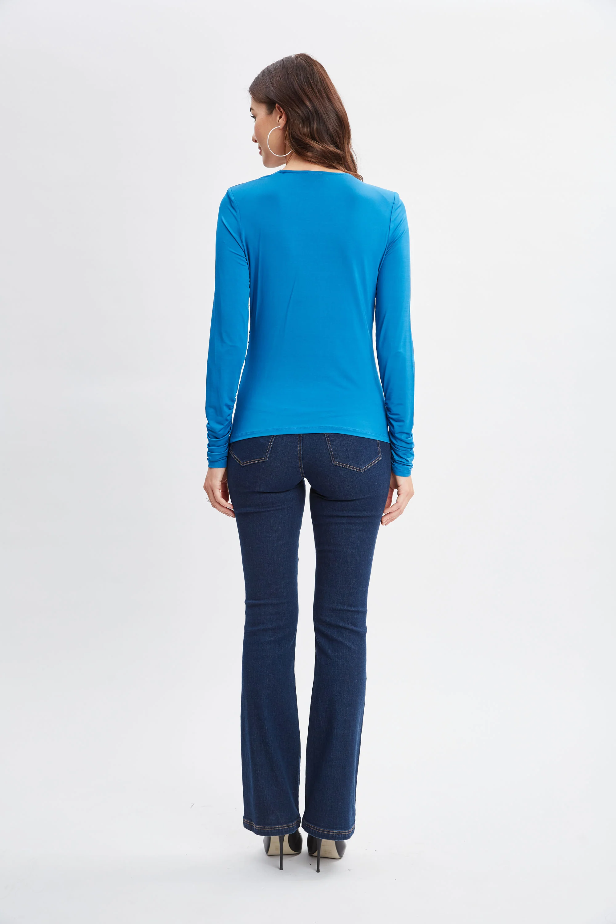 Ruched V-Neck Knit - Image 5