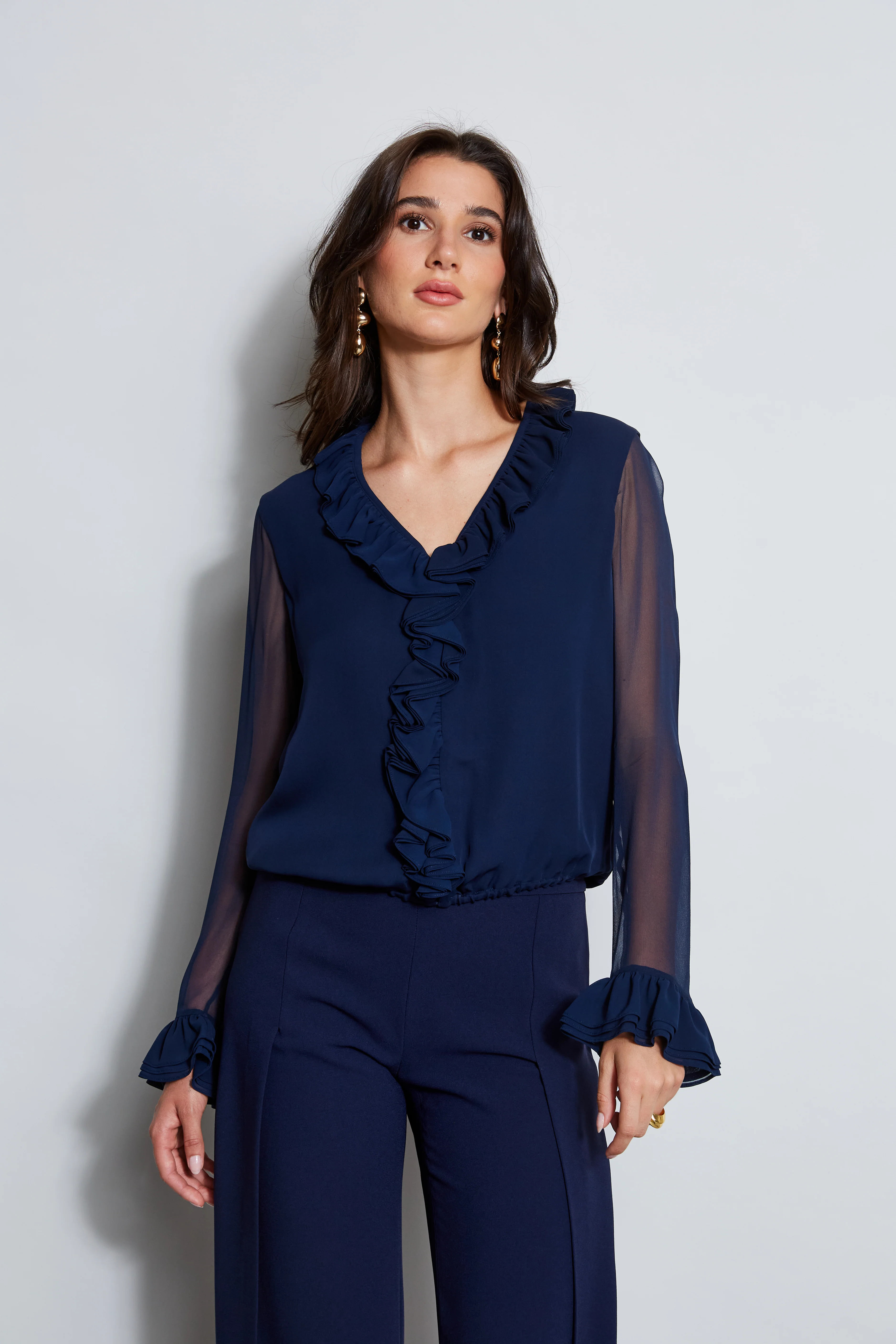Ruffle Silk Shirt - Image 3