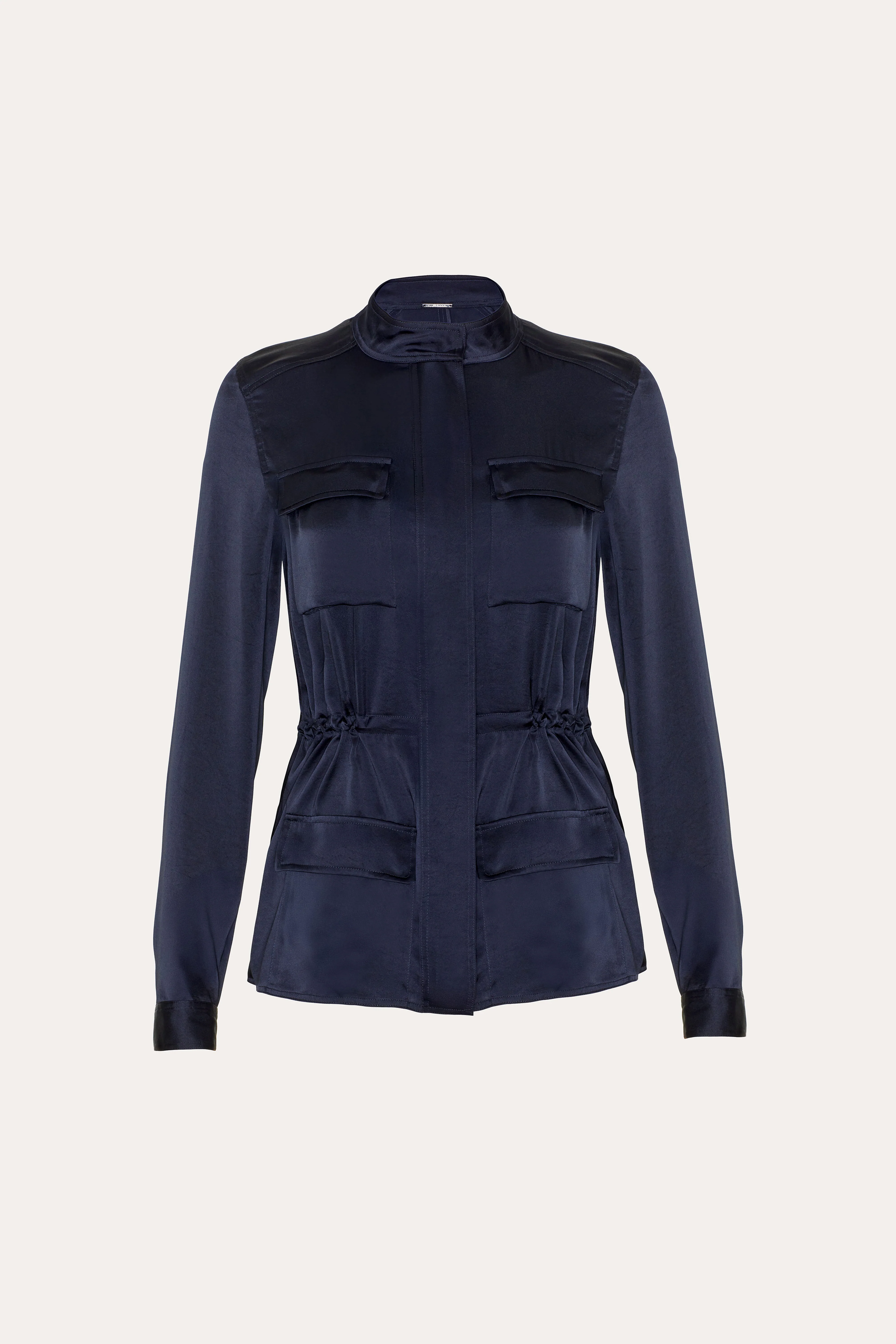 Olivia Utility Satin Jacket - Image 2