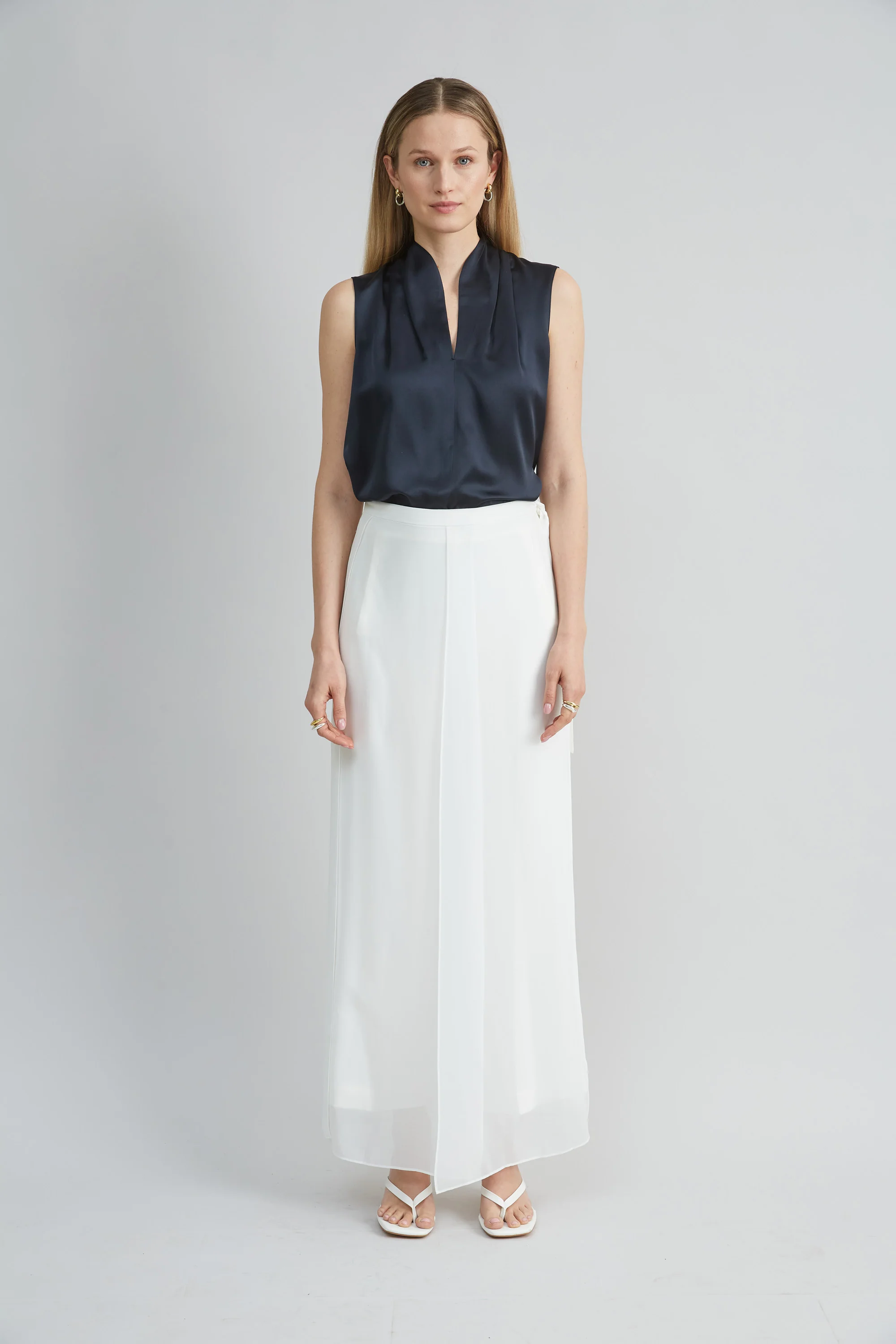 Silk Satin Contour Shirt - Image 2