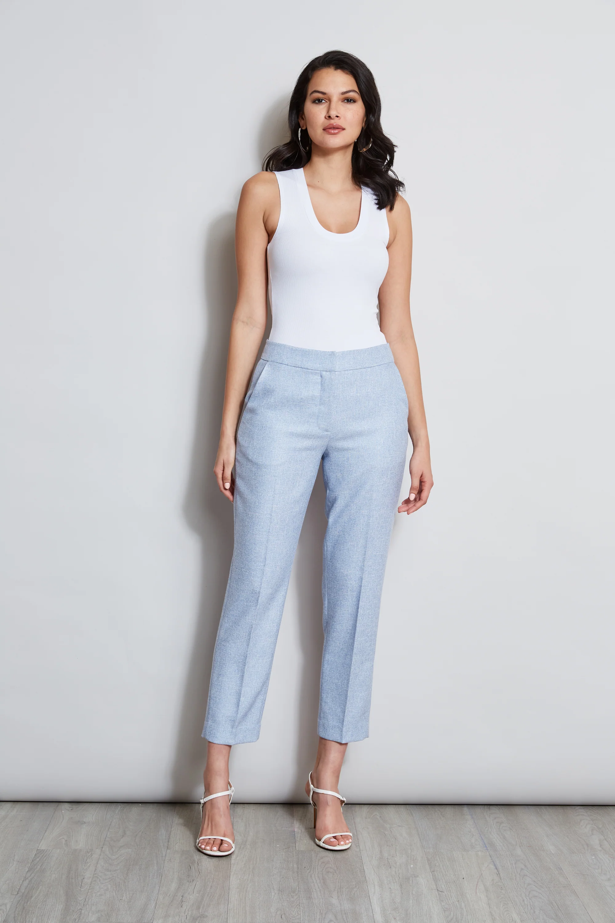 T-Tahari Slim Linen Pant - Image 2