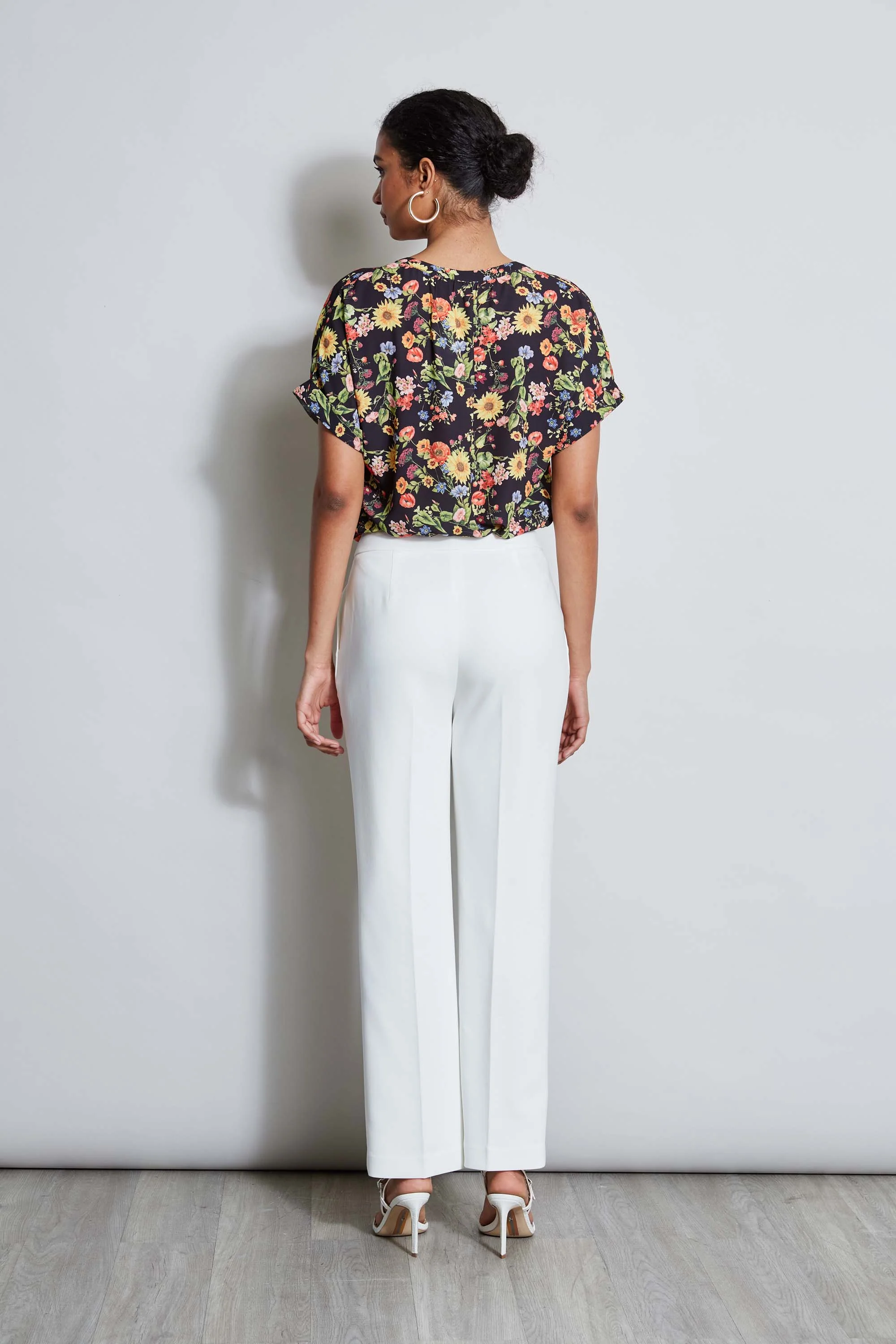 T-Tahari Sunray Garden Short Sleeve Shirt - Image 4