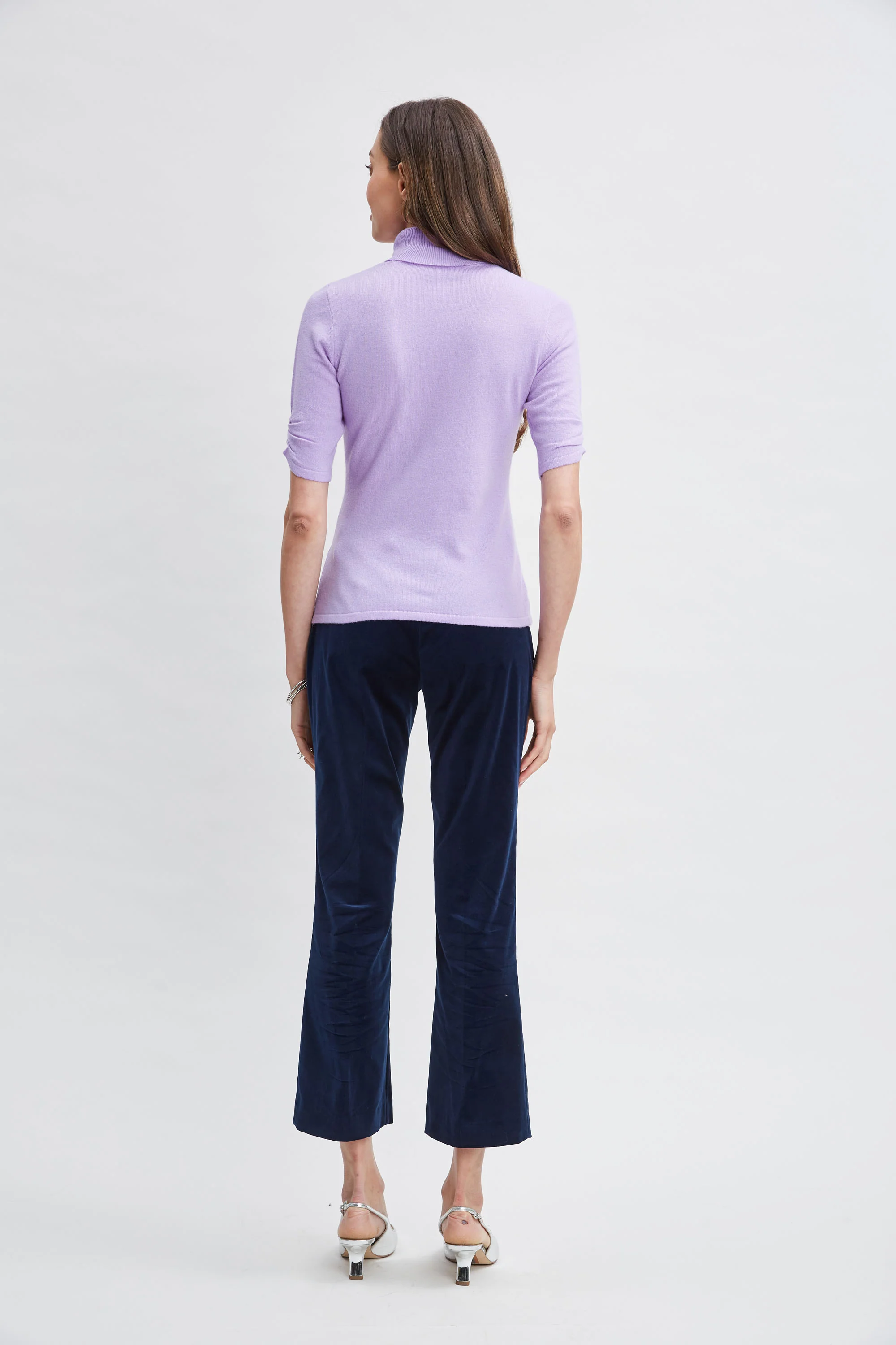 Short Sleeve Cashmere Wool Sweater - Image 4