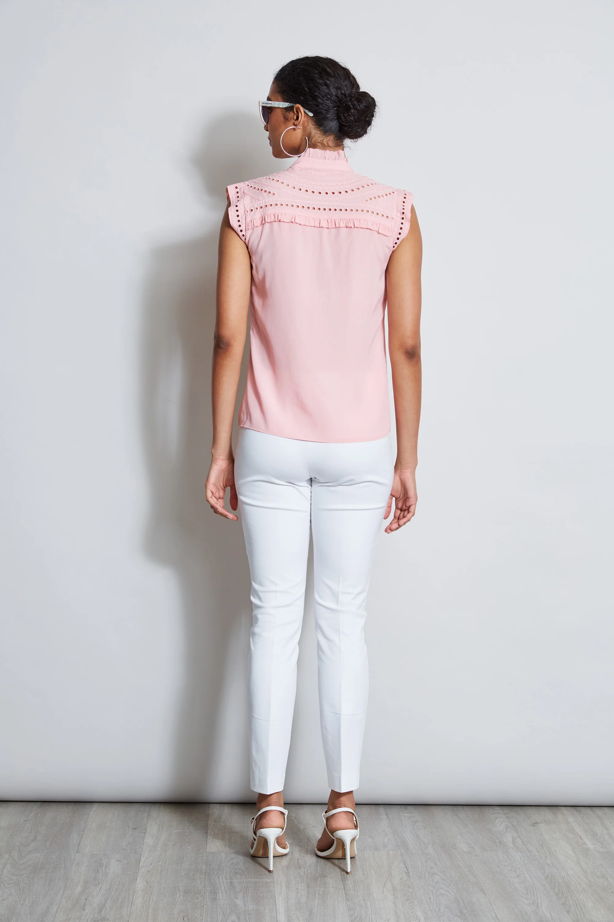 Embroidered Sleeveless Shirt - Image 6