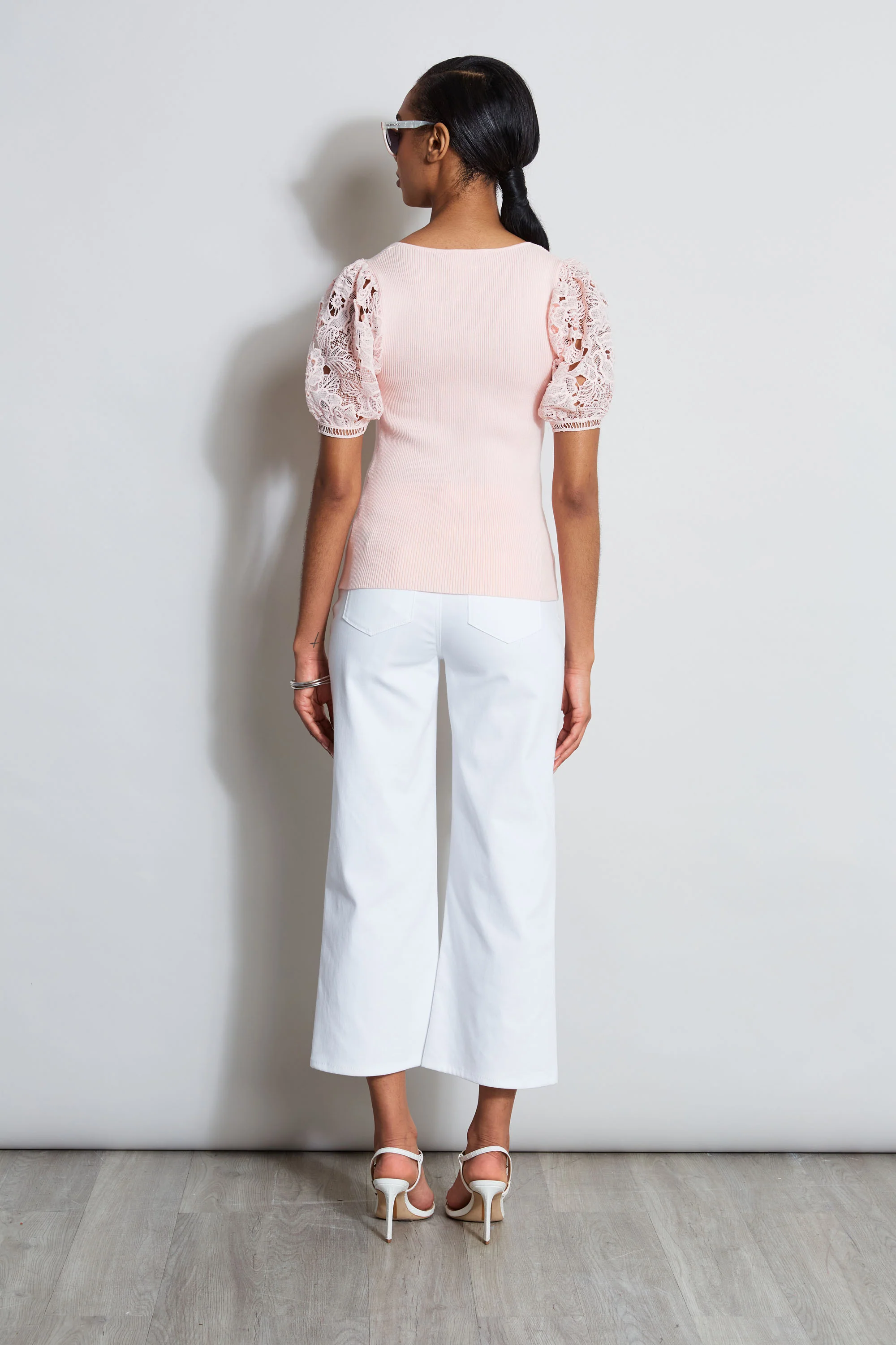 Lace Sleeve Sweater - Image 5