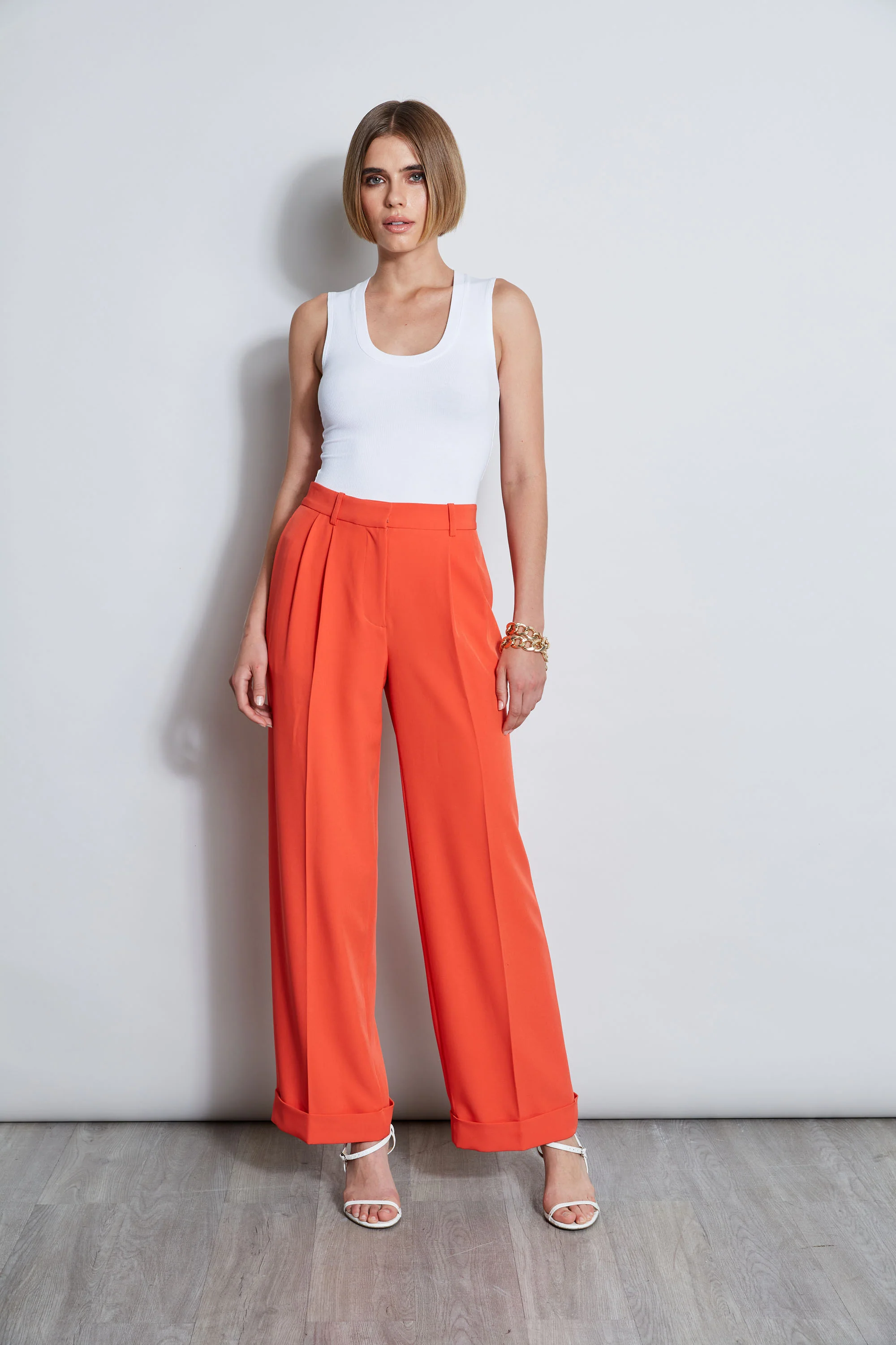 Pleated Cuffed Pant - Image 3