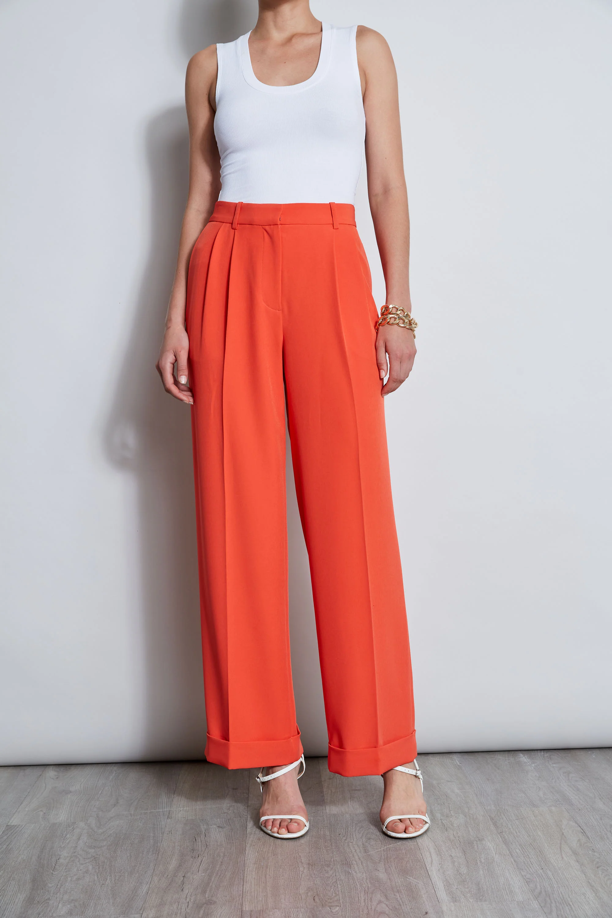 Pleated Cuffed Pant - Image 4