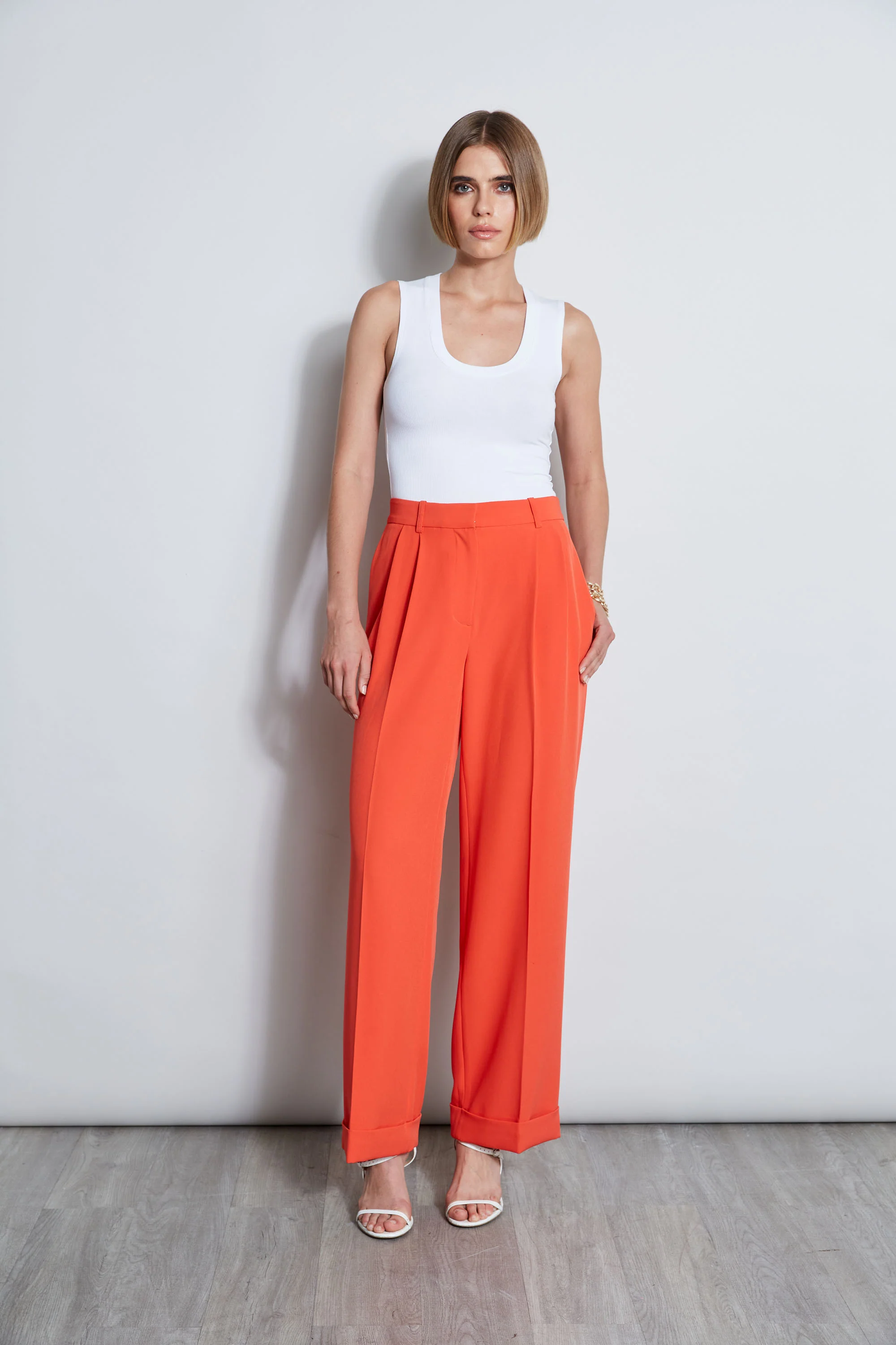 Pleated Cuffed Pant - Image 5