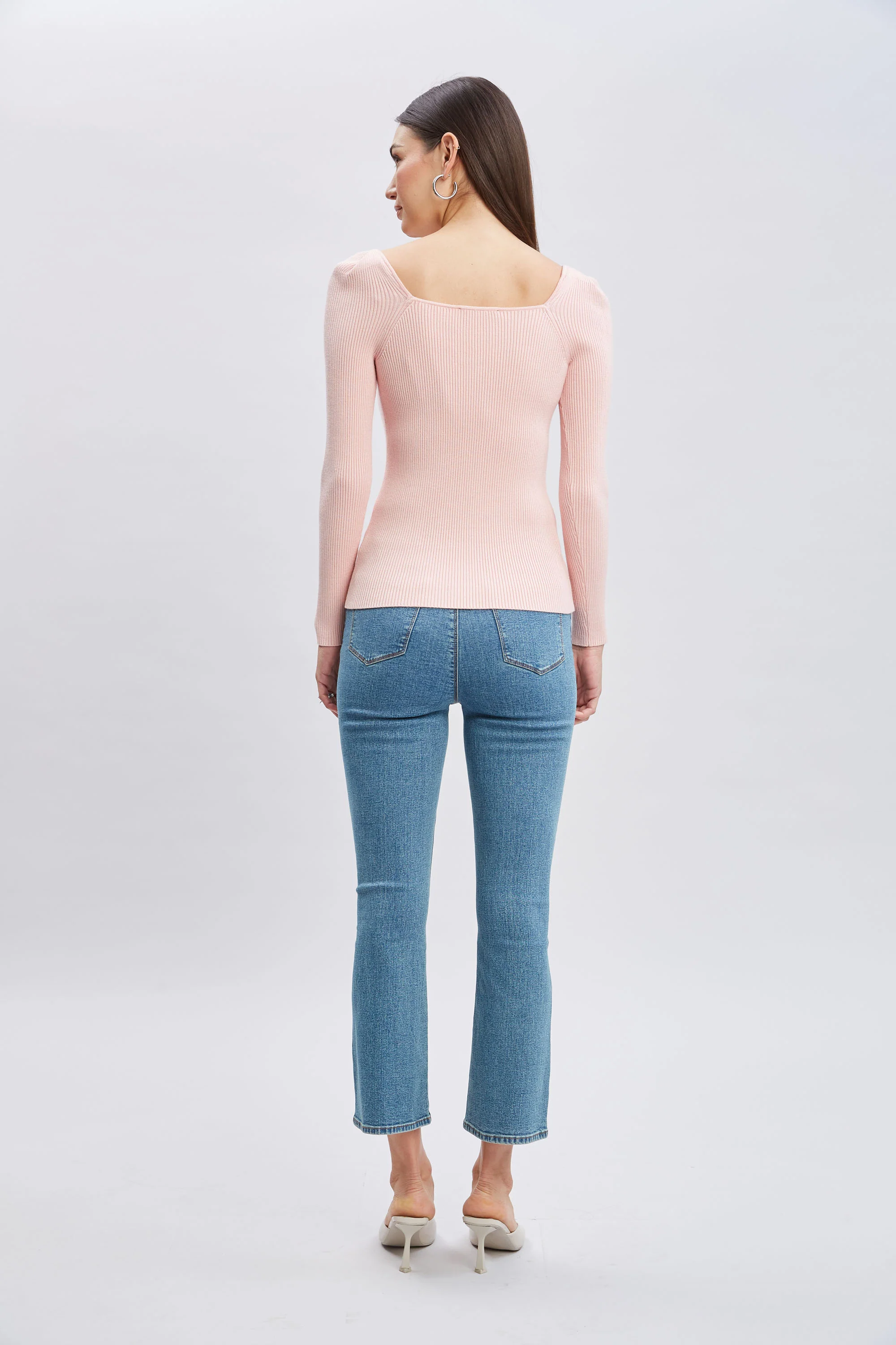 Contour Neck Rib Sweater - Image 6