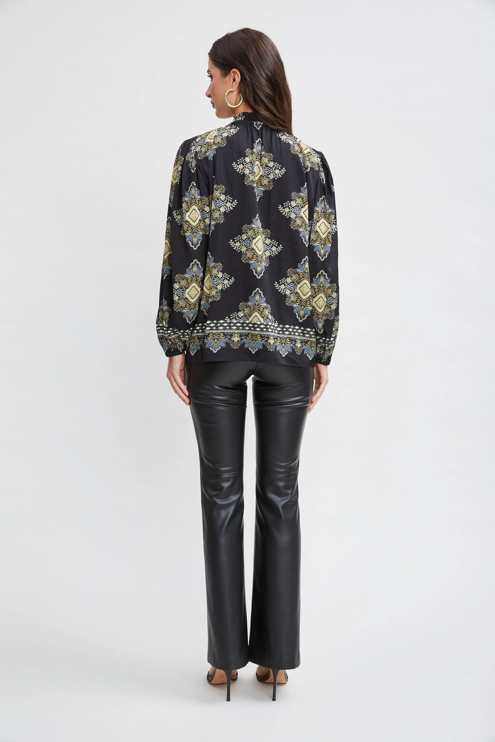 Silk Geometric Shirt - Image 5