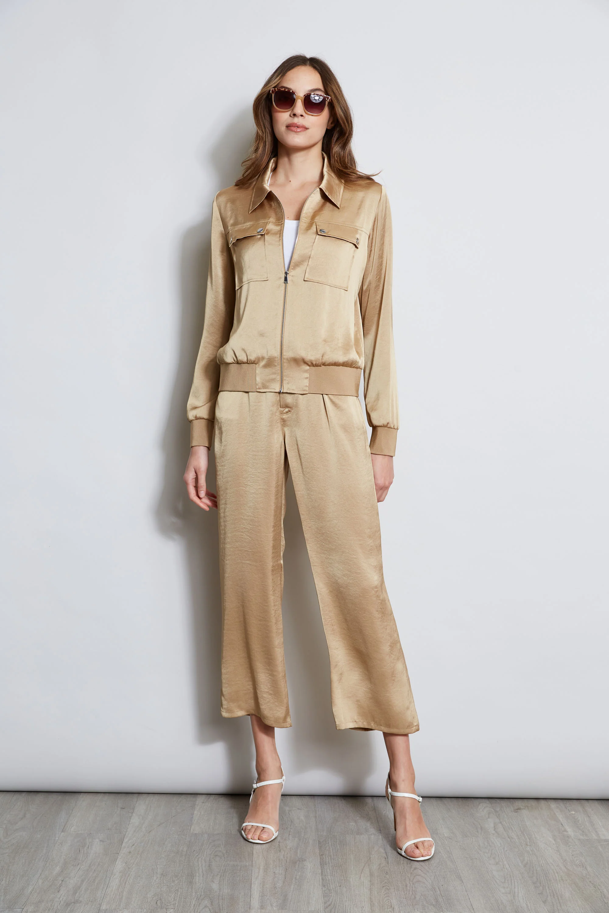 Satin Utility Pocket Jacket - Image 3