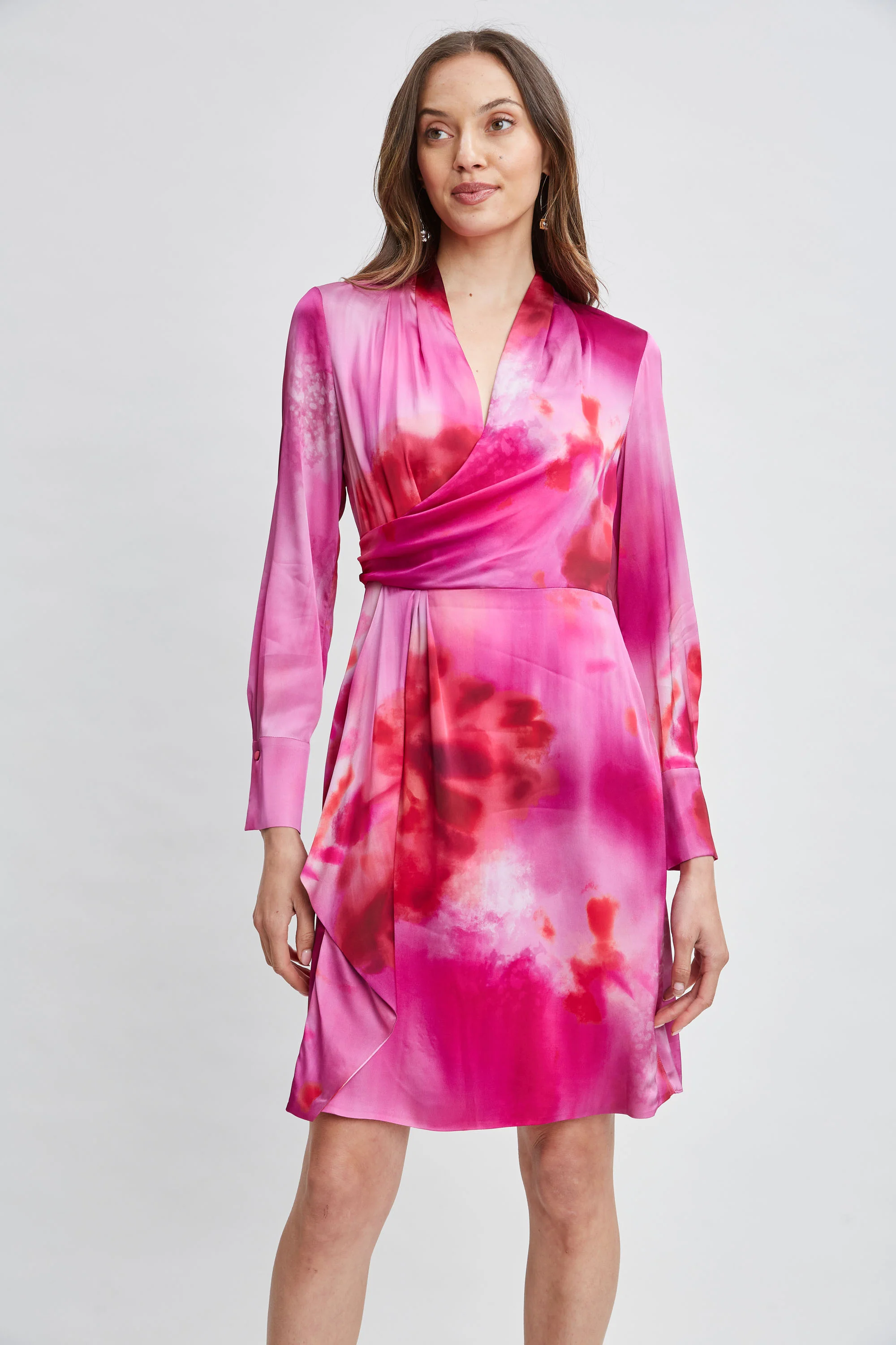 Venetian Glass Mock Wrap Dress - Image 3