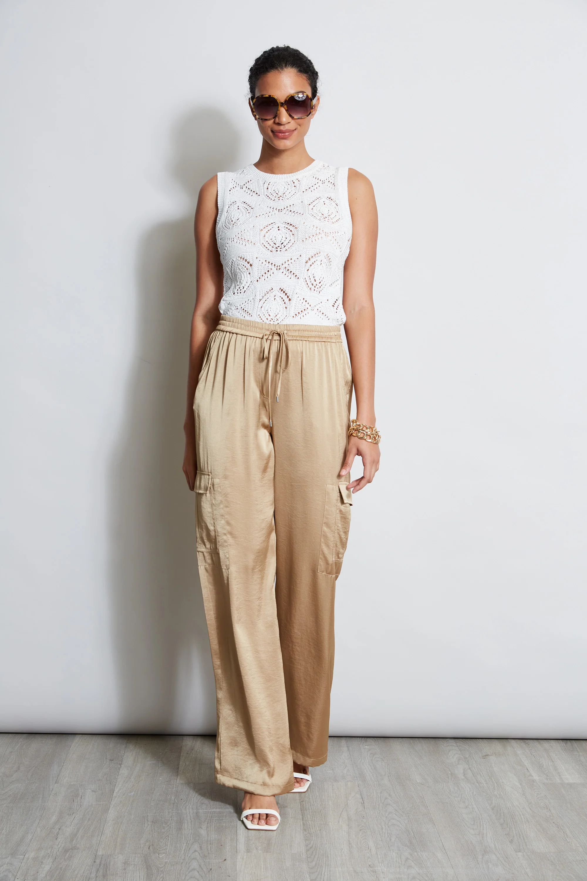 Relaxed Satin Cargo Pant - Image 2