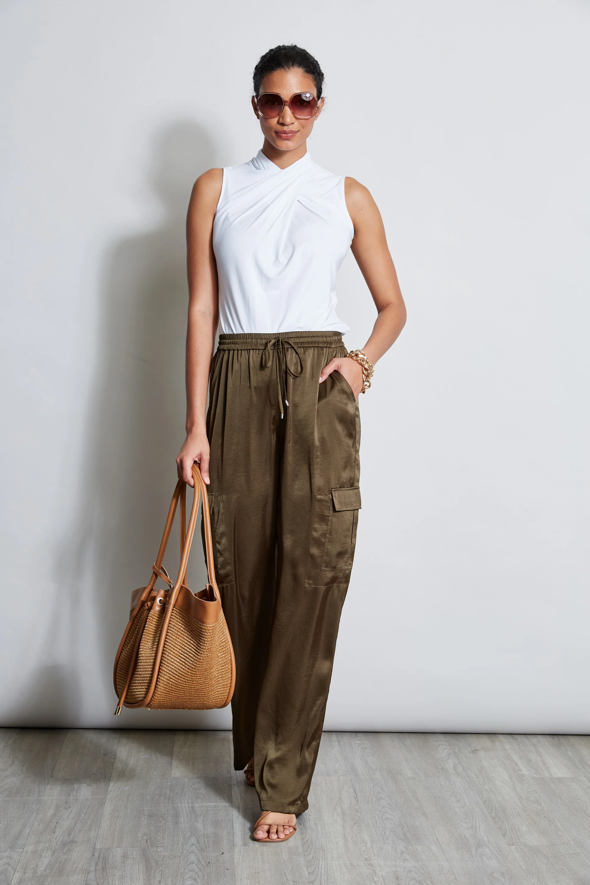 Relaxed Satin Cargo Pant - Image 5