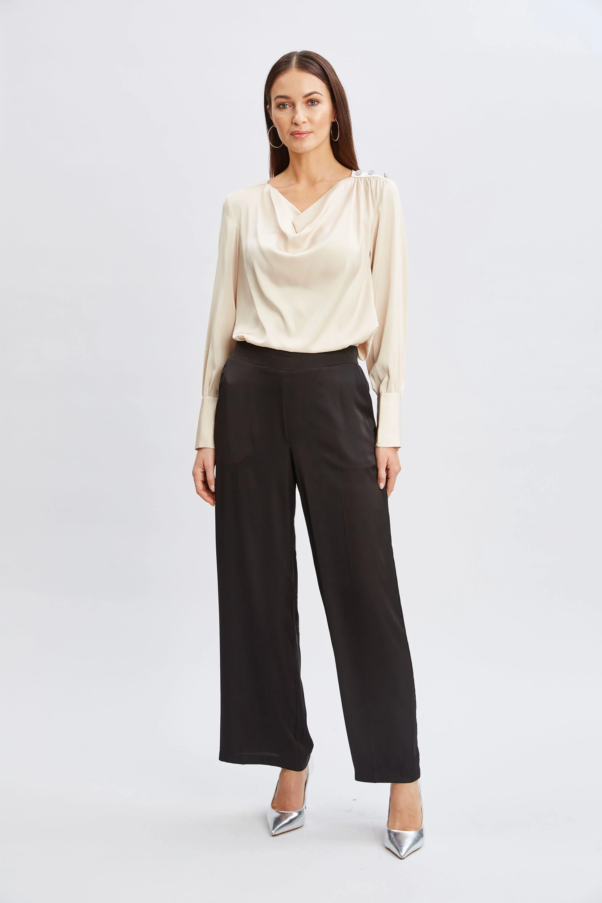 T-Tahari Knit Wide Leg Pant - Image 2